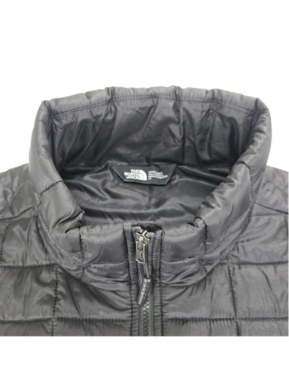 The North Face ThermoBall Trekker Vest Mens L Black Full Zip Packable Insulated
